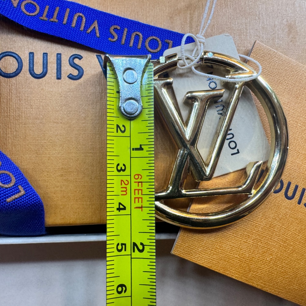 Louis Vuitton Orange Box with Blue Ribbon AUTHENTIC LV HOOPS! As seen on tv! - Picture 13 of 13